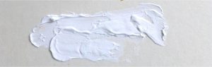 Outlines -acrylic titanium white paint daub