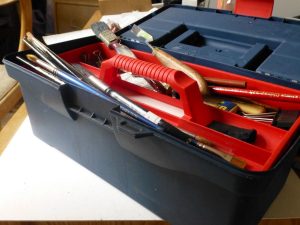 Art supplies - toolbox