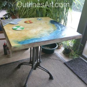 How I Revived a Worn Out Garden Table.