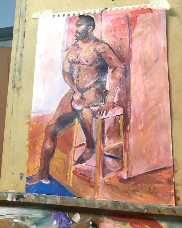 Completed Life painting in Acrylics