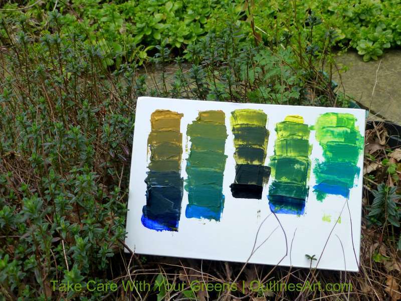Sage Green  Color Mixing - Acrylic & Oil paint
