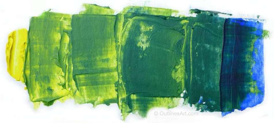 green acrylic colour