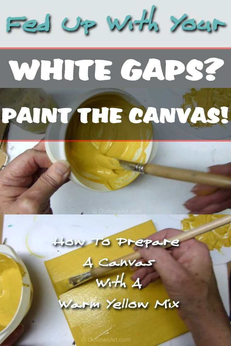 White Gaps Paint Canvas