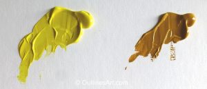 Colours for mix Yellow Ochre Lemon
