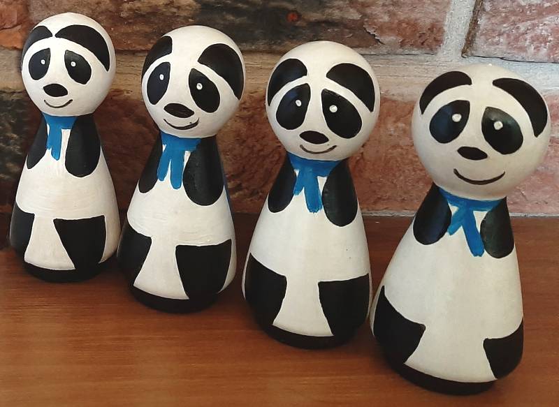 DollyPegs Panda Peg Dolls for nursery nurses